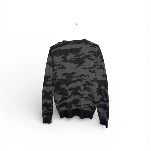 Express Men's Camouflage Sweater - Gray - Picture 2 of 7